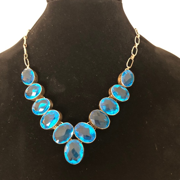 Jewelry - Blue Topaz and 925 Sterling Silver Necklace